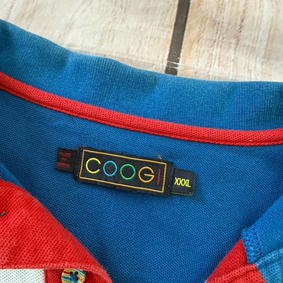 Vintage COOGI Shirt Multicolor Short Sleeve Polo Mens Size 3XL - Picture 2 of 10